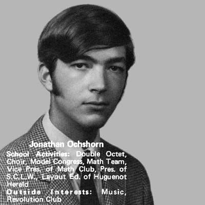 ochshorn photo, yearbook, 1970