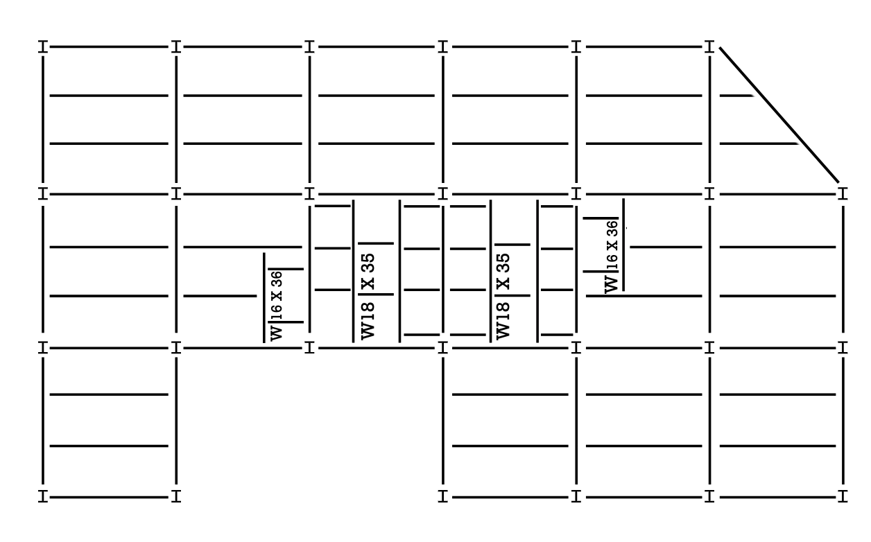 framing plan, steel construction