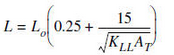 live load reduction equation