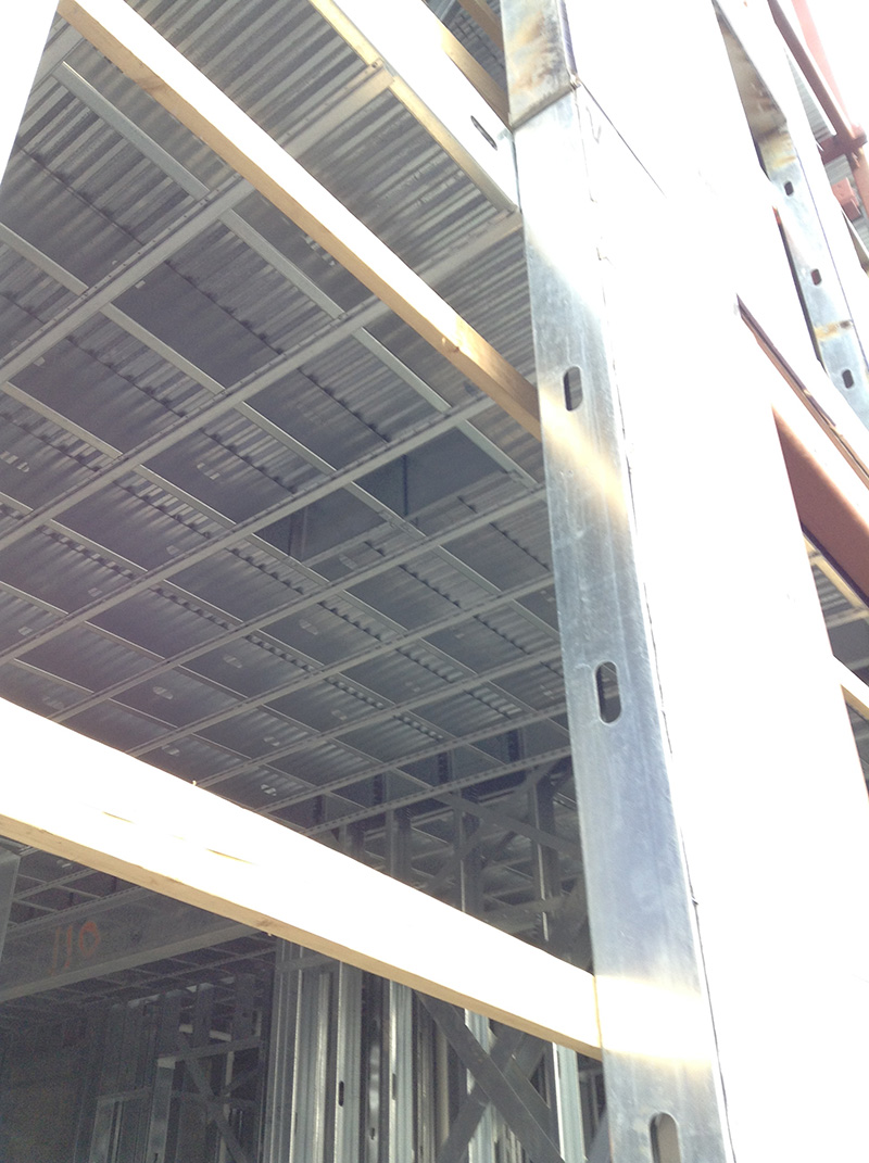 steel stud/joist framing for College Townhouses, Ithaca, NY