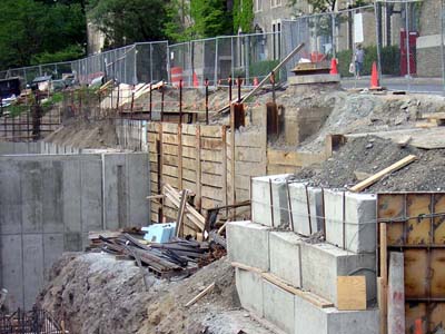 Cornell Statler addition excavation