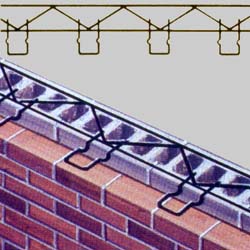 example of CMU-brick tie system