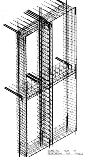 precast panel detailing: reinforcing