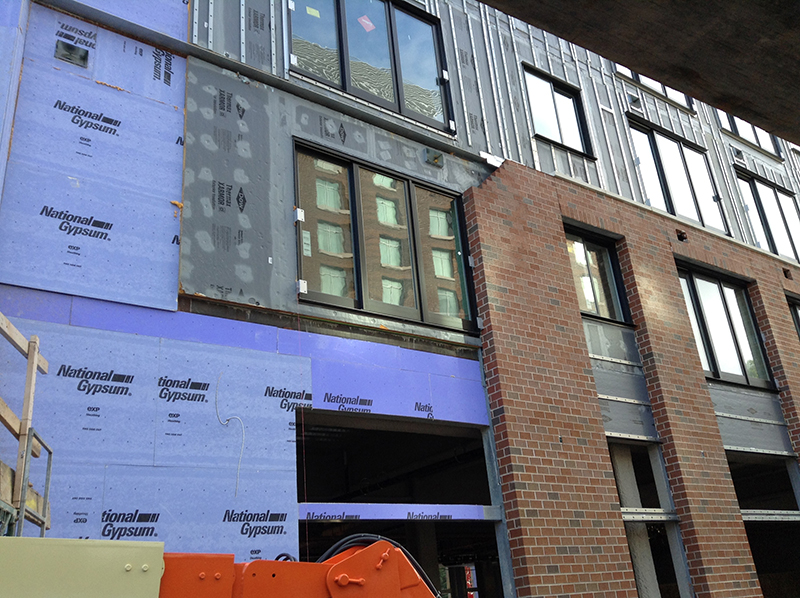 treblok city centre project, ithaca, ny: brick veneer