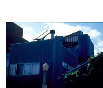 gehry, 39 horizon avenue, venice, CA showing use of corrugated metal panels