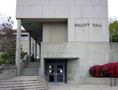 Malott Hall at Cornell with precast cladding panels, Levatich, Miller, Hoffman Architects