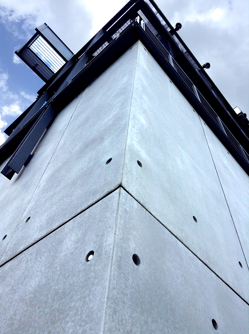 precast panel at Whitney Museum (Renzo Piano). Photo by Jonathan Ochshorn, July 2018.