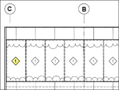 window indicator in elevation