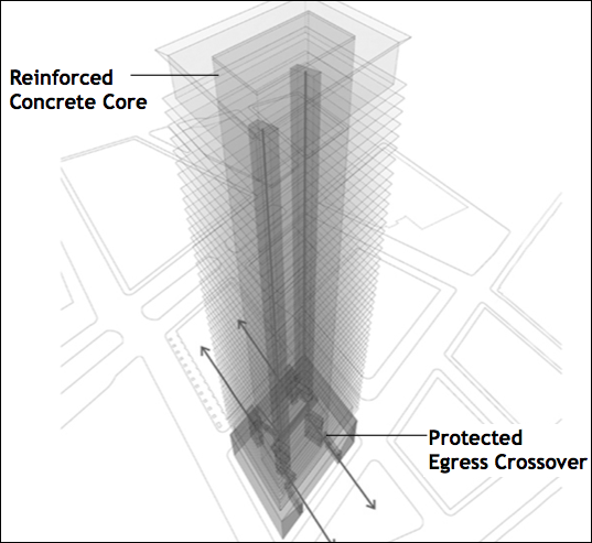 Seven WTC egress stairs