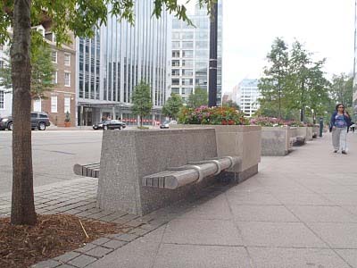 'Aesthetic' combinations of bollards, planters, etc.