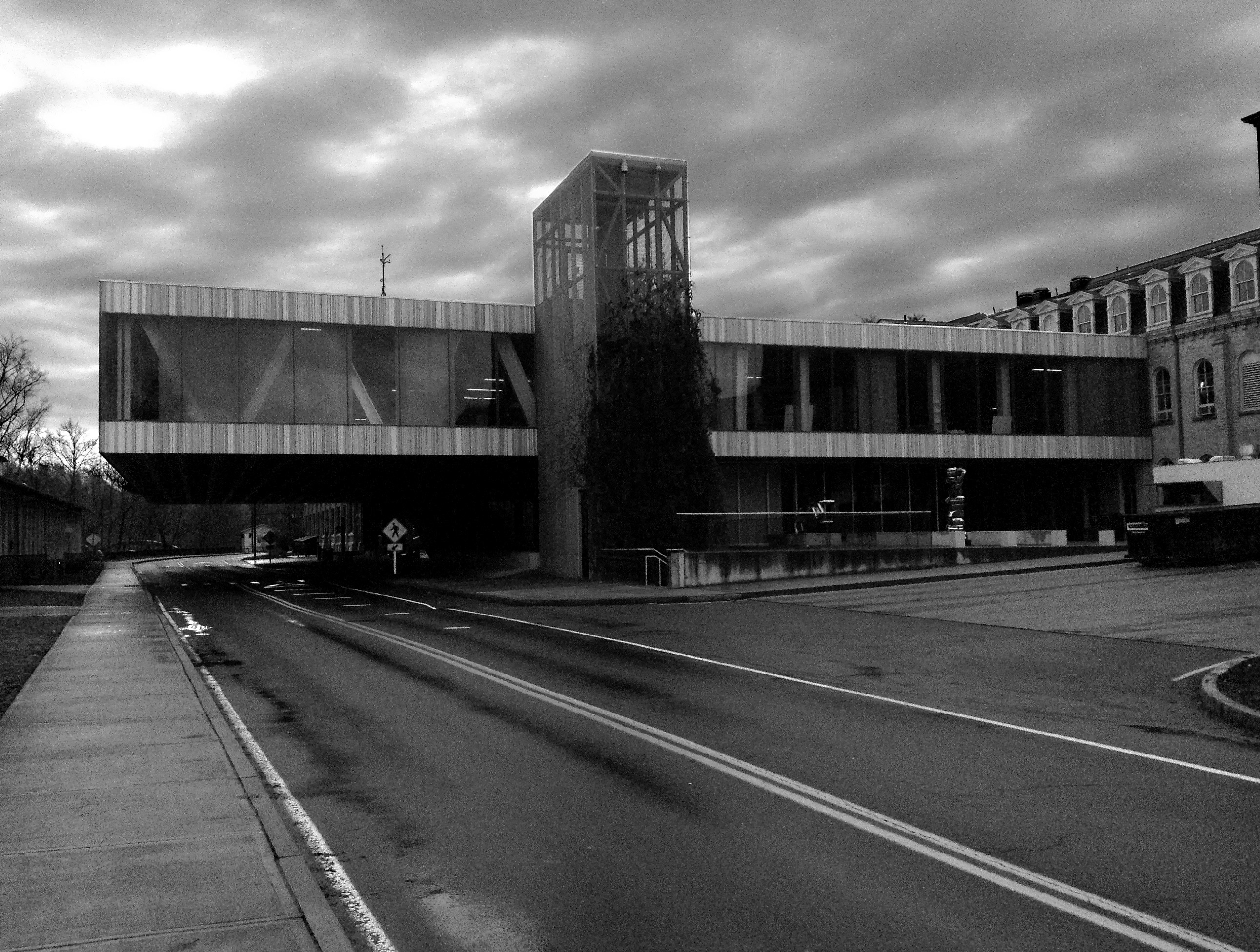 Image of Milstein Hall cantilever.