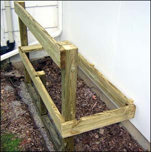 rain barrel platform