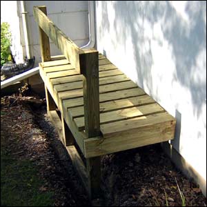 rain barrel platform