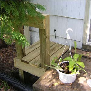 rain barrel platform