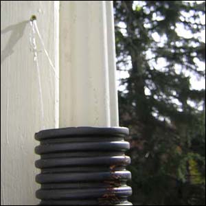 connection to downspout