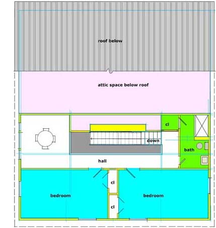 proposed 2nd-floor plan
