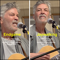 Jonathan Ochshorn with guitar (two images)