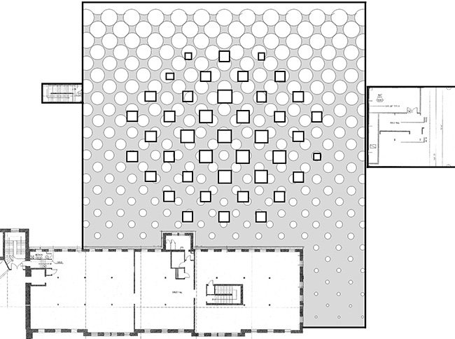 Milstein Hall roof plan.