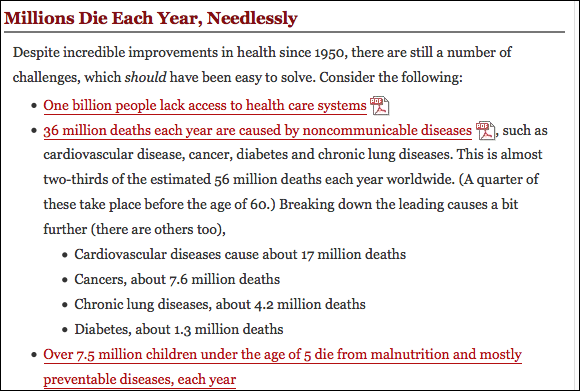 global health issues