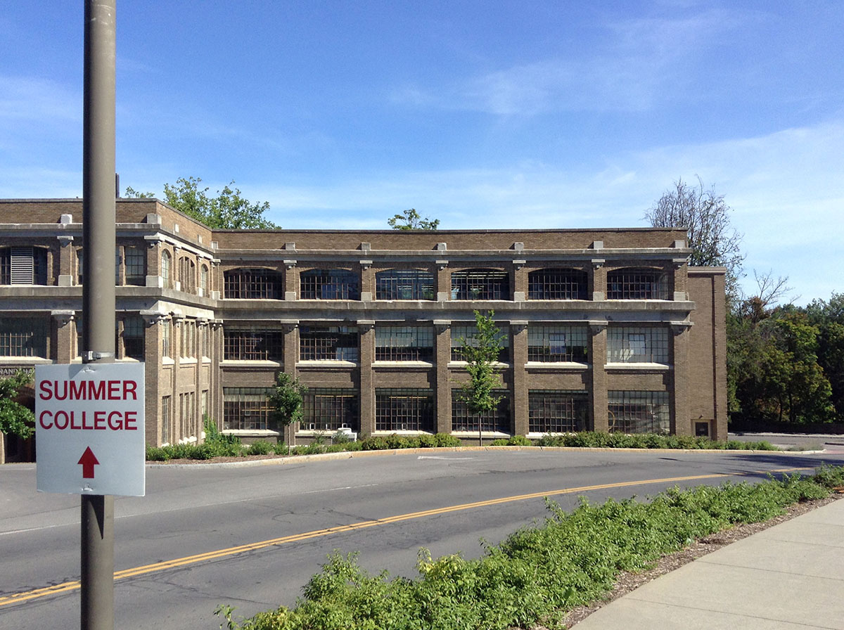 Rand Hall, Cornell University, Aug. 2, 2015, photo by J. Ochshorn