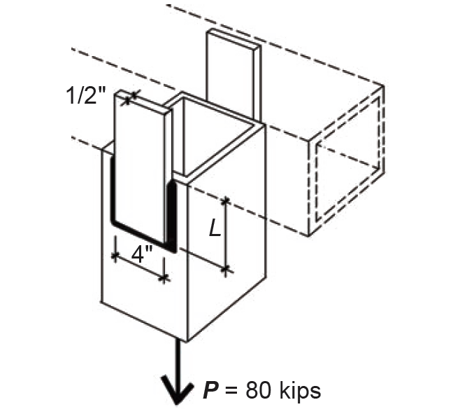 Sketch showing welded plate connectors