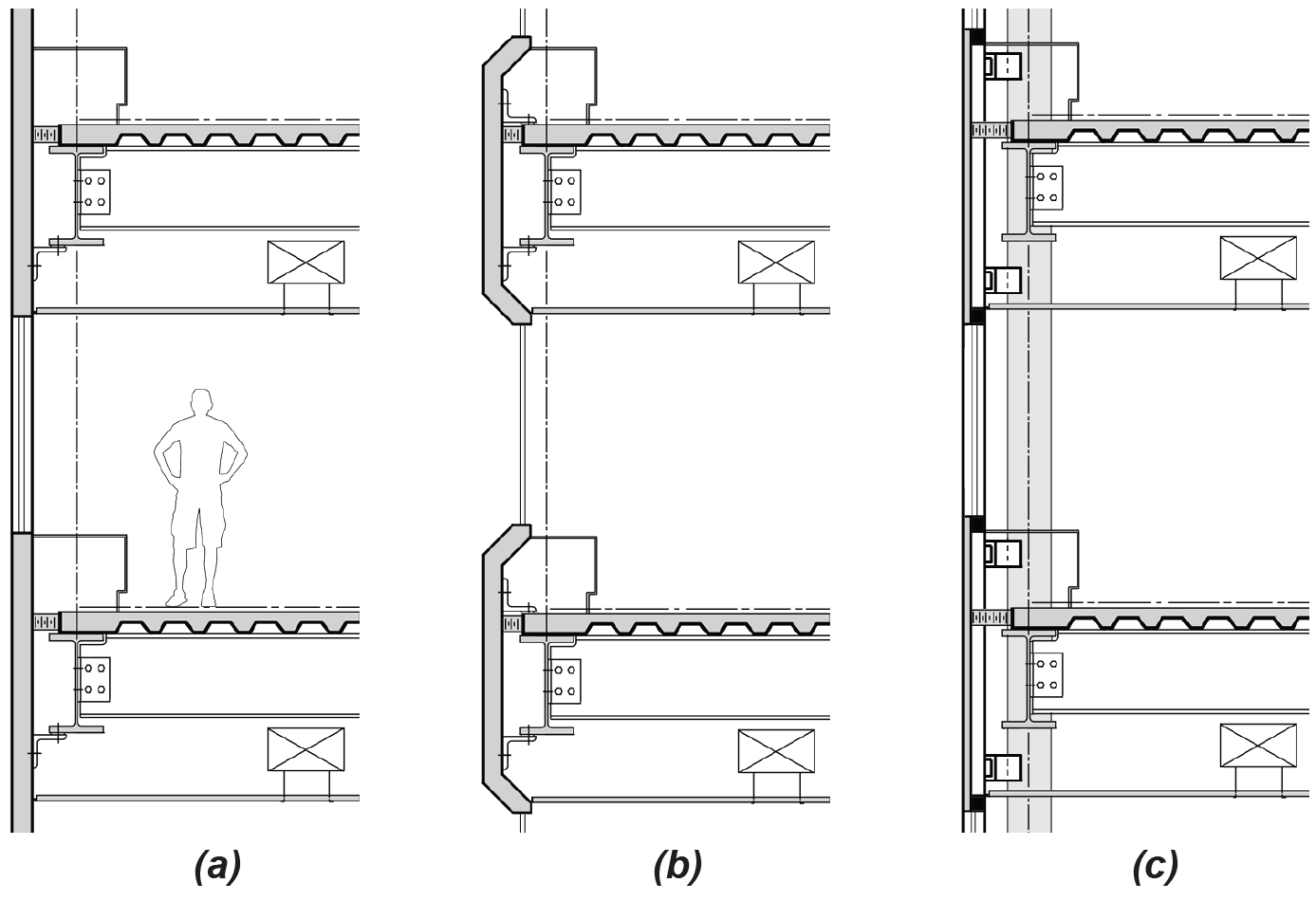 typical steel building cladding attachment strategies