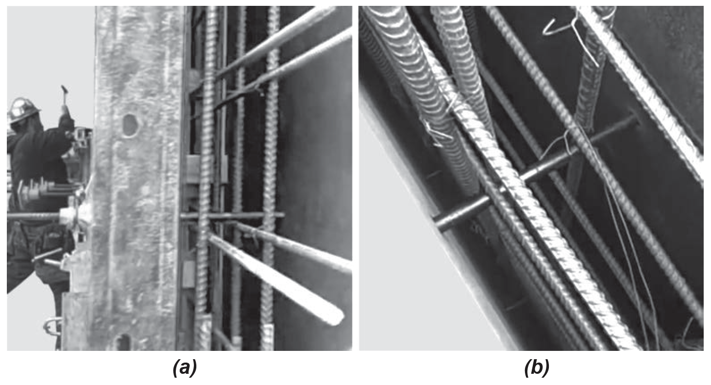 pattern of formwork tie holes