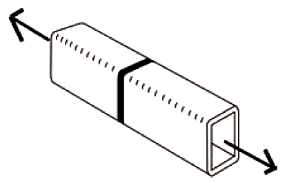 shear lag diagram